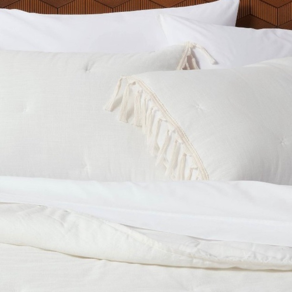 Opalhouse STANDARD Macrame Tassel Pillow Sham